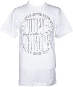 Stones Throw - Outline Logo Shirt, White