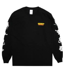 RIPNDIP - Nerm Story Men's L/S Tee, Black Mens