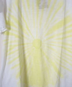 Trends Sunny Daze Tie Dye Flutter Sleeve Women's Top, White 5 Trends Sunny Daze Tie Dye Flutter Sleeve Women's Top, White