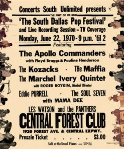 Now Again $10 Items South Dallas All-Stars - South Dallas Pop Festival 1970, CD