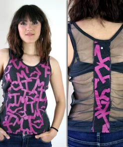 Married To The Mob - Stroke Me Women's Tank Top, Charcoal Heather