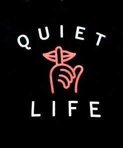 The Quiet Life - Classic Shhh Pullover Men's Hood, Black Mens