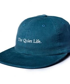 Mens The Quiet Life - Serif Cord Polo Hat, Ocean