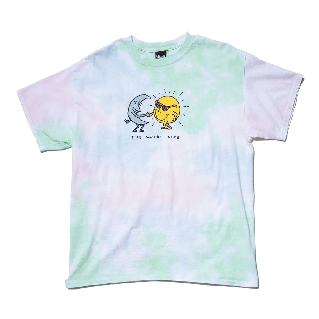 Mens The Quiet Life - Sun & Moon Men's Shirt, Tie Dye 1 Mens The Quiet Life - Sun & Moon Men's Shirt, Tie Dye