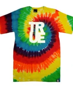 Mens TRUE - True Logo Tie-Dye T-Shirt, Multi