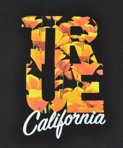 Mens TRUE - Poppy Men's T-Shirt, Black