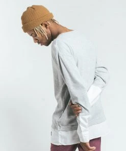 Akomplice VSOP - Jackie L/S Men's Tee, Grey/White Mens