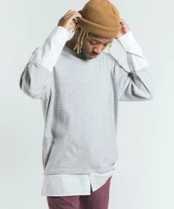 Akomplice VSOP - Jackie L/S Men's Tee, Grey/White Mens