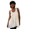 2k By Gingham 2K Milton Glaser - Nina Racer Back Women's Tank Top, Off White Womens